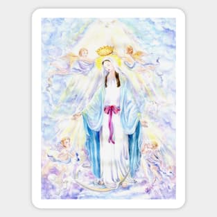 The Coronation of the Blessed Virgin Mary in Heaven Sticker